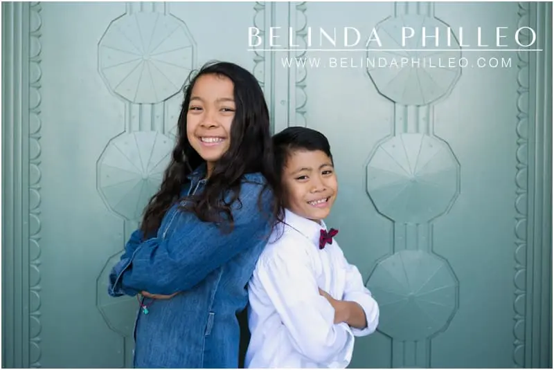 Family portraits at Griffith Observatory