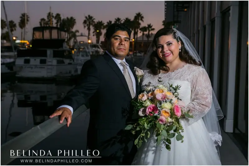 vintage romance wedding at the Portofino Hotel & Marina in Redondo Beach, CA