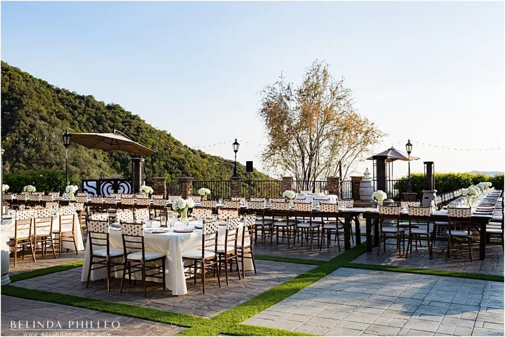 romantic outdoor reception at Serendipity Garden Weddings, Oak Glen, CA