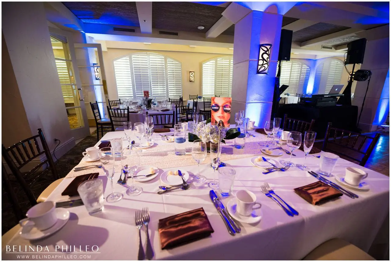 Wedding reception at Hilton Waterfront Resort in Huntington Beach, CA