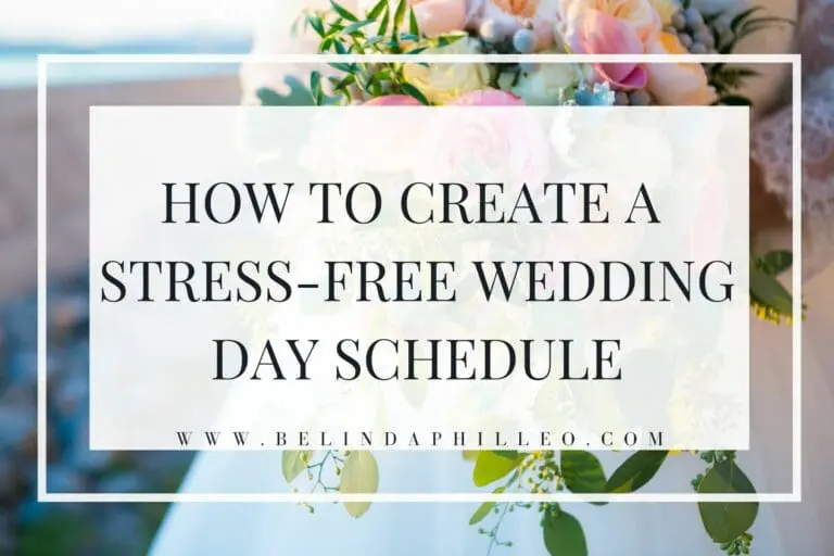 How to Create a Solid Wedding Day Schedule