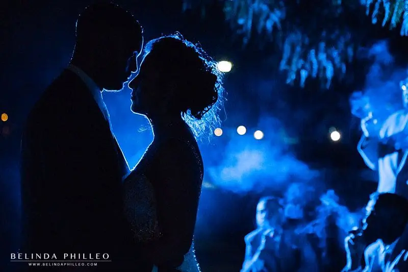 Romantic and smoky wedding photos at Casa De Lago Wedding in Orange CA