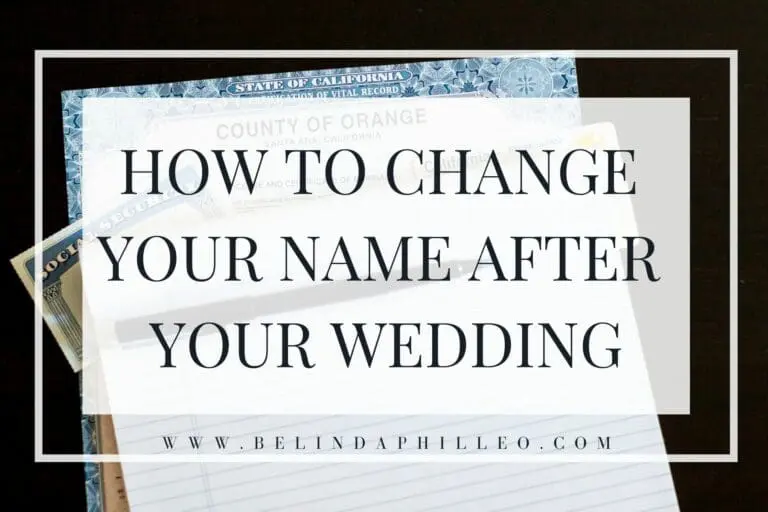 How-To Guide for Changing Your Name After Your Wedding