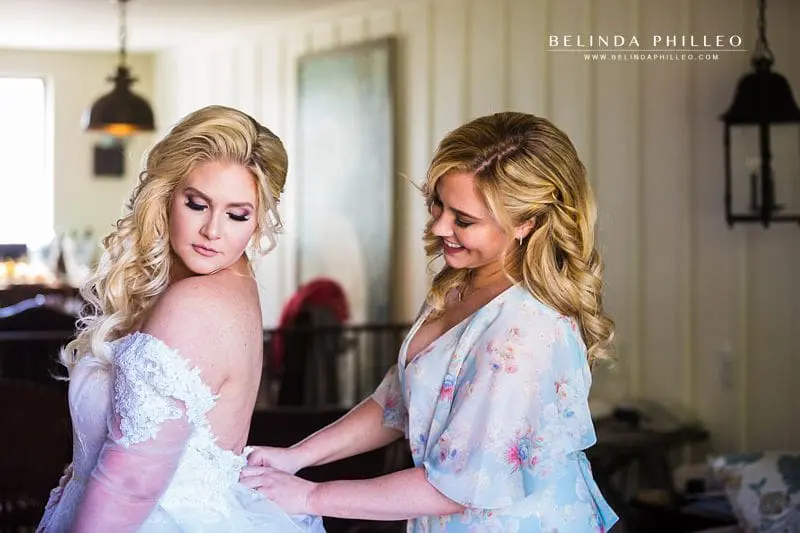 Bride gets ready in the bridal suite at The Ranch at Laguna Beach