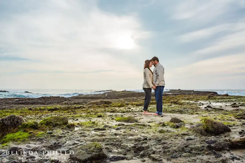 Engagement session at Laguna Beach, photography by Belinda Philleo