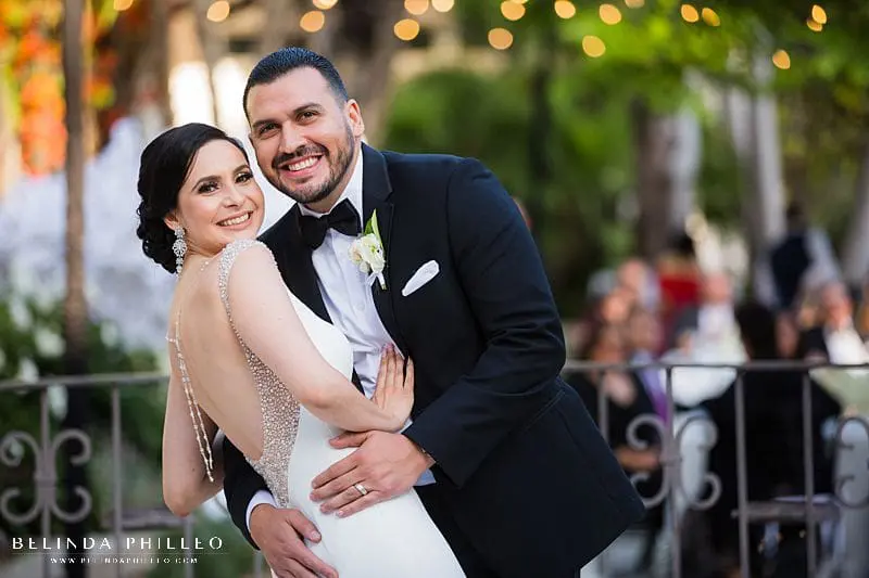 Bride and Groom first dance at Los Angeles River Center & Gardens Wedding