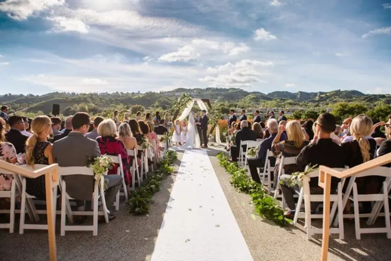 Coto De Caza Golf Club Wedding with White and Blue Details