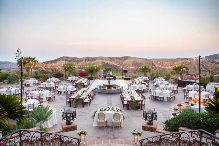 Hummingbird Nest Ranch Wedding with White and Blush Hues