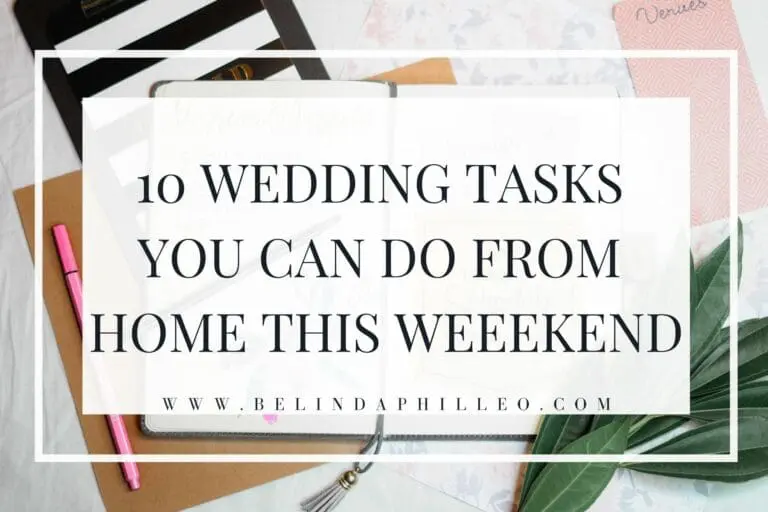 10 Wedding Planning Tasks You Can Do From Home This Weekend