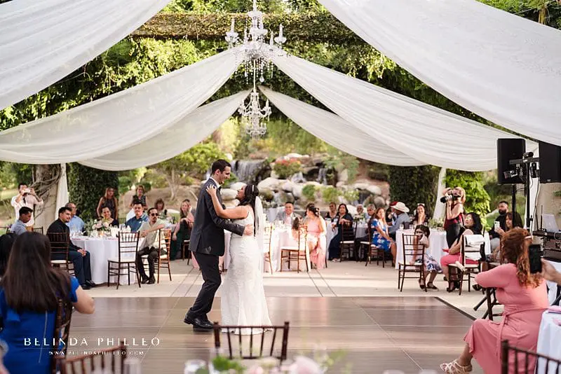 Wedding reception at Coyote Hills Golf Course in Fullerton, CA