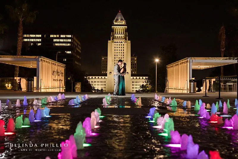 Dramatic Los Angeles engagement pictures