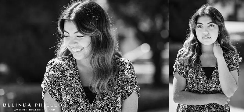 Black and white portraits in Orange, CA