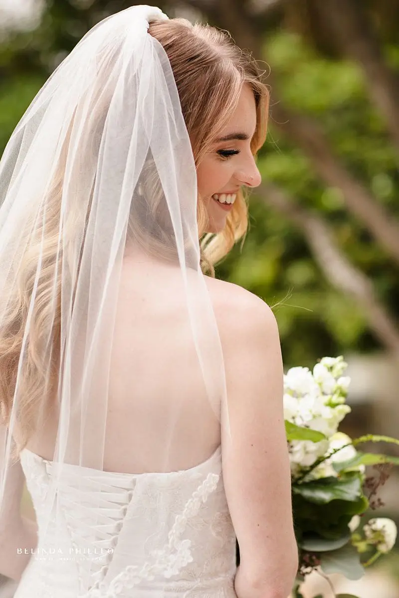 Back of Oleg Cassini CWG926 Gown