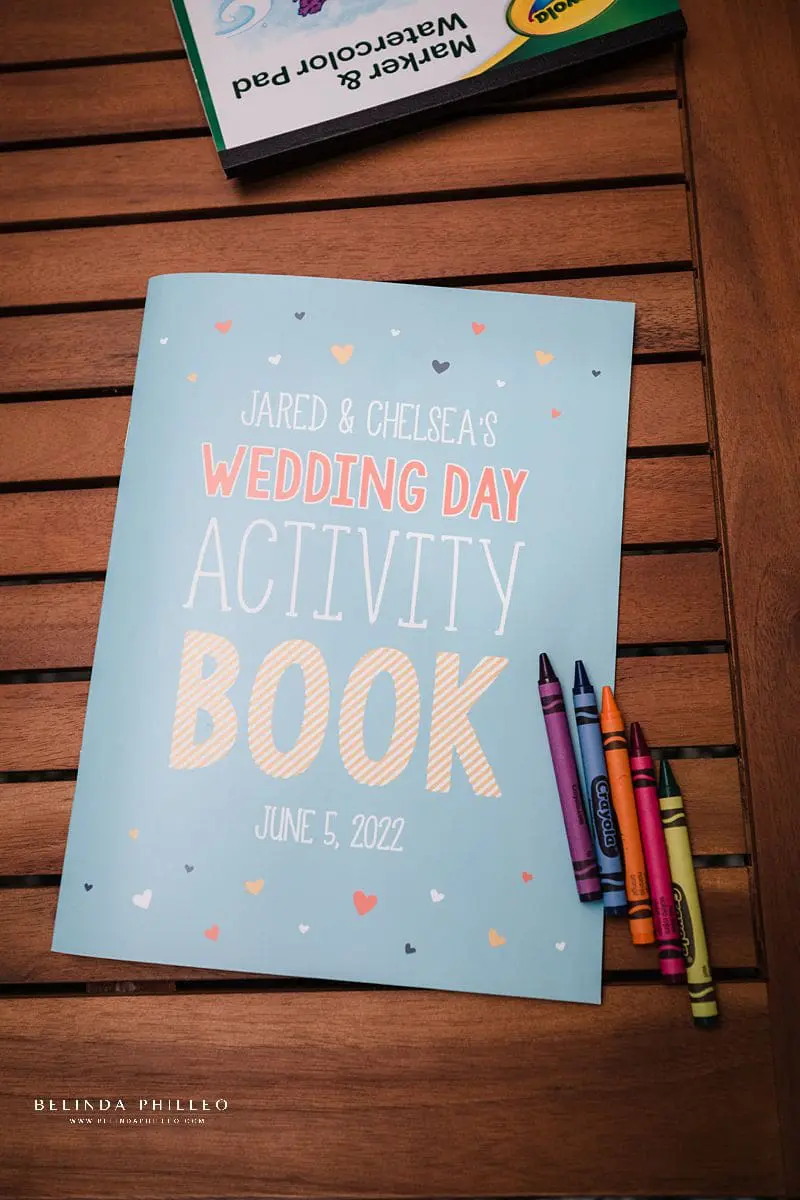 Custom wedding activity book for kids