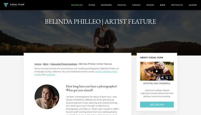 Featured Artist Interview on Visual Flow Presets