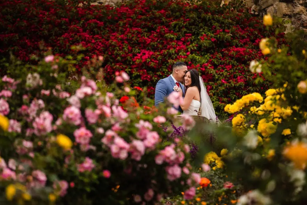 Wedding photos at Mission San Juan Capistrano