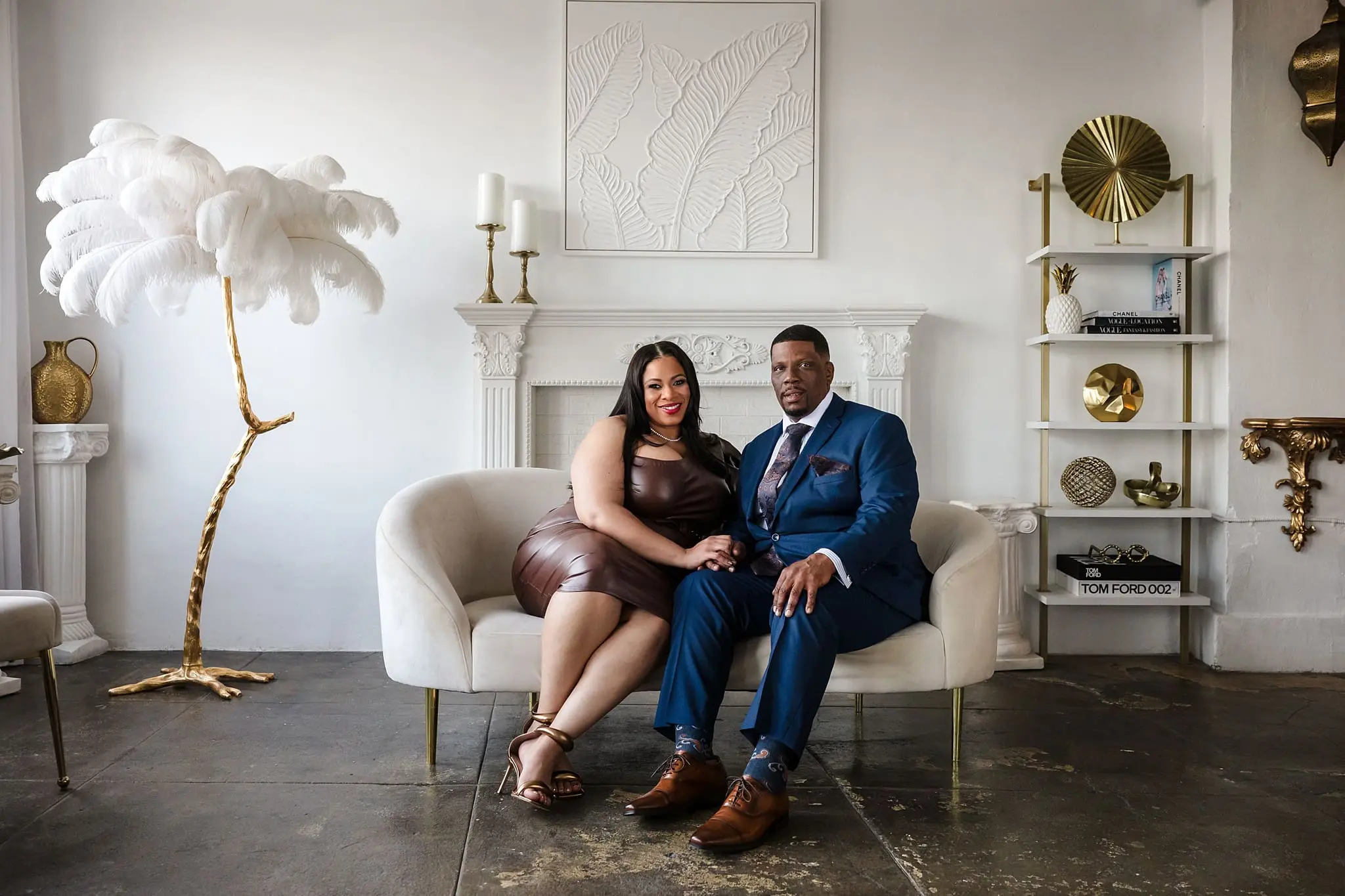 Power couple engagement session in Los Angeles