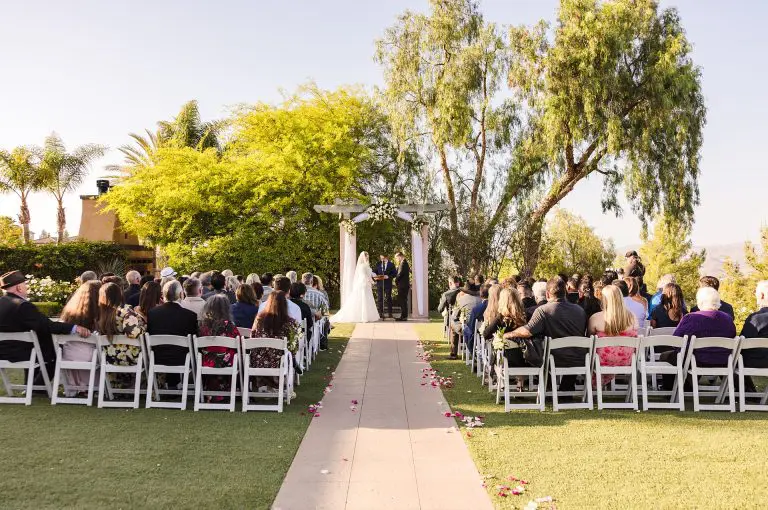 Elegant White & Gold May Wedding at The Retreat by Wedgewood Weddings in Corona, CA