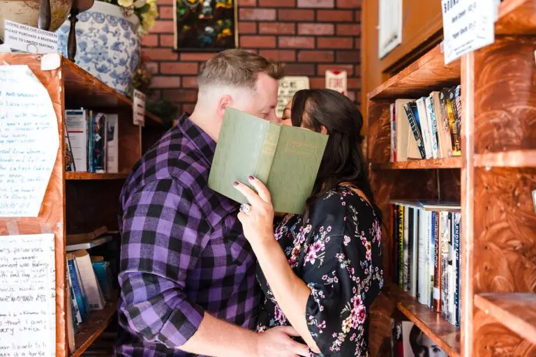 Coffee, Books, & Sunset – A Redondo Beach Engagement Session