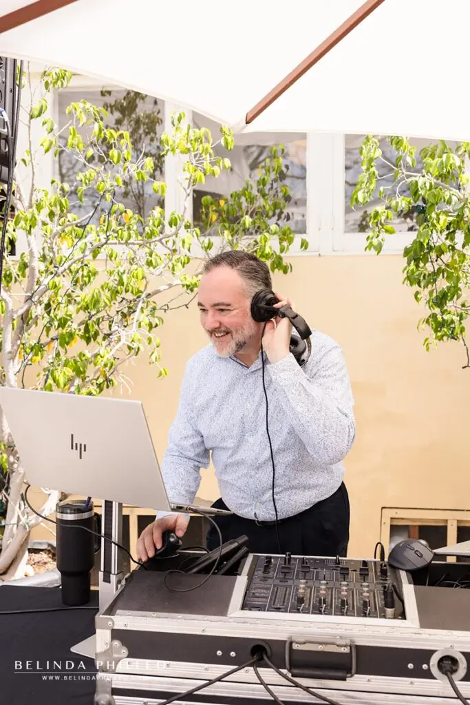Dean of Ultimate Events DJ's wedding reception at The French Estate