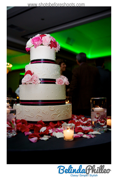 laguna hills pink wedding cake