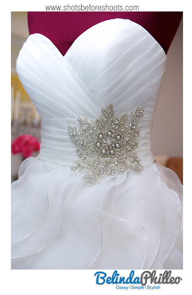 beaded bridal gown ; sweetheart neckline bridal gown