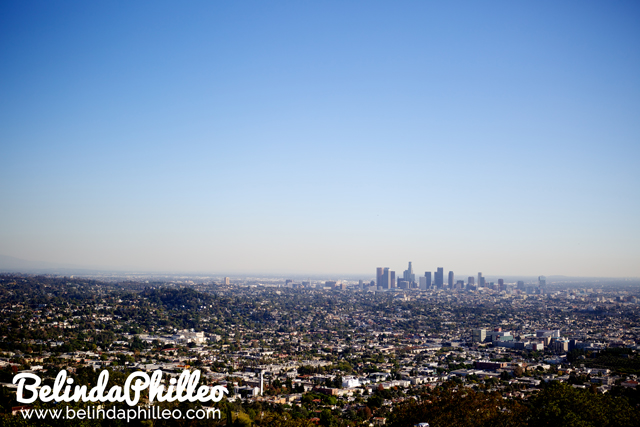 view of Los Angeles from Griffith Observatory