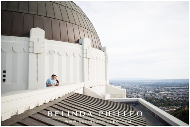 Los Angeles Engagement Photos at Griffith Observatory