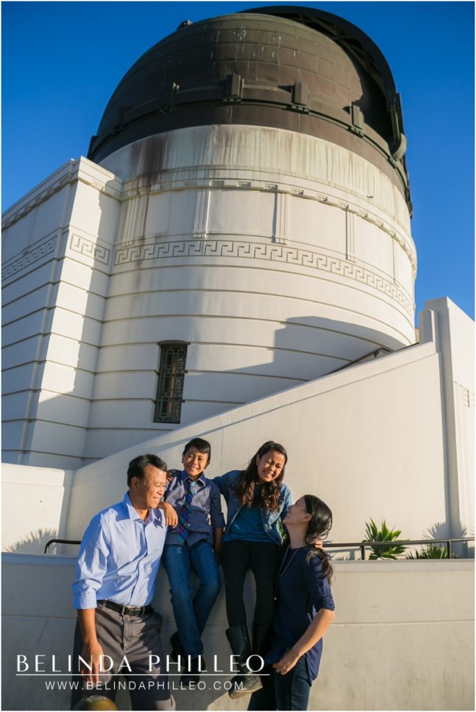 griffith observatory family portrait session