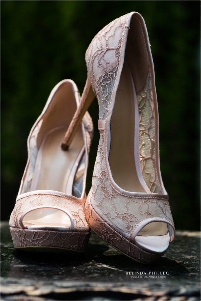 lace blush bridal shoes