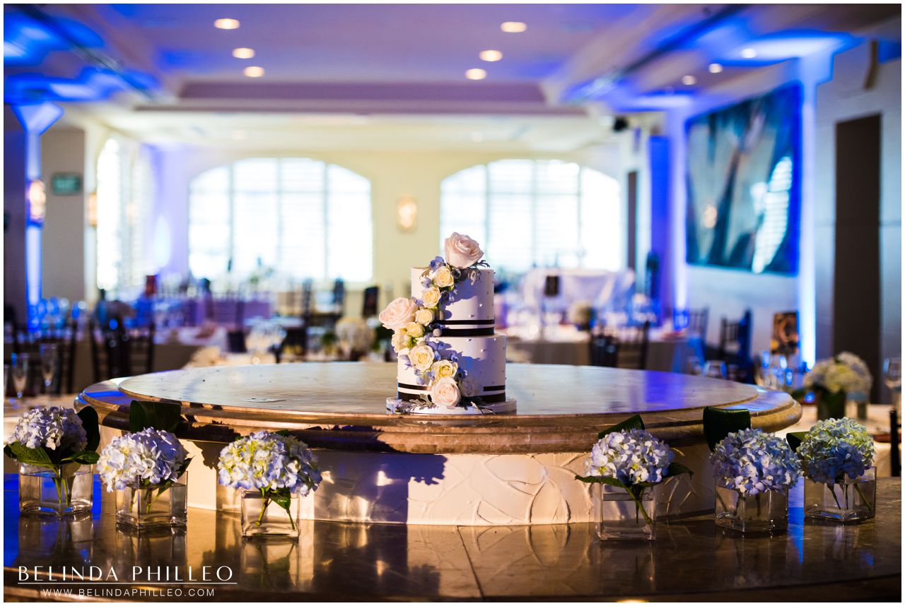 Wedding reception at Hilton Waterfront Resort in Huntington Beach, CA