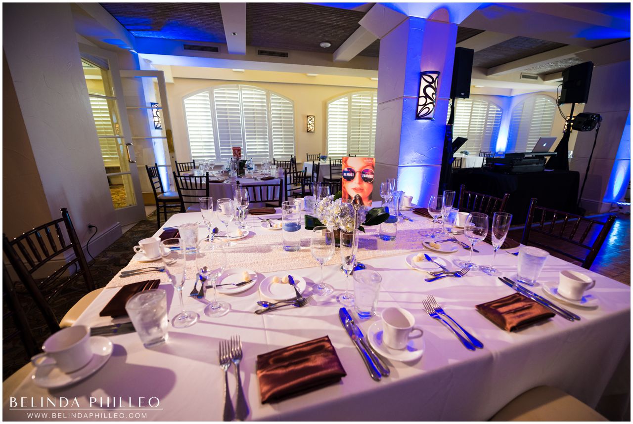 Wedding reception at Hilton Waterfront Resort in Huntington Beach, CA