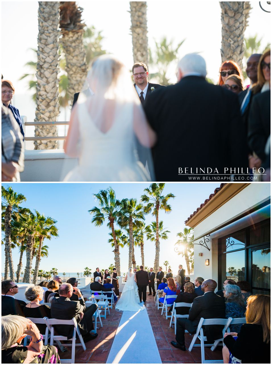 Hilton Waterfront Resort Wedding ceremony on the rooftop