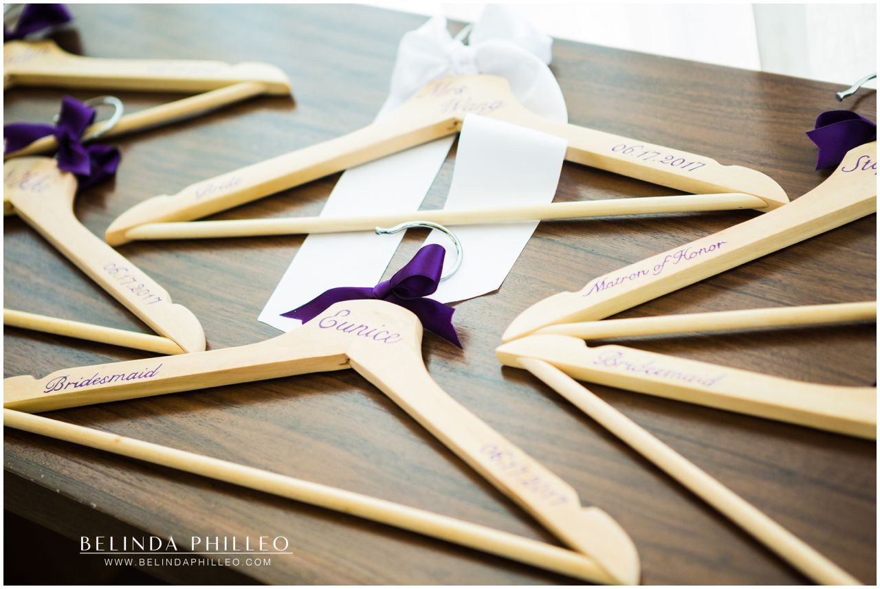 Personalized bridesmaid hangers