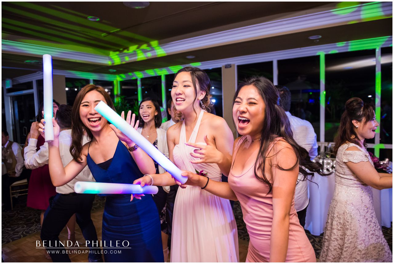 Guests enjoy dancing at Friendly Hills Country Club wedding reception
