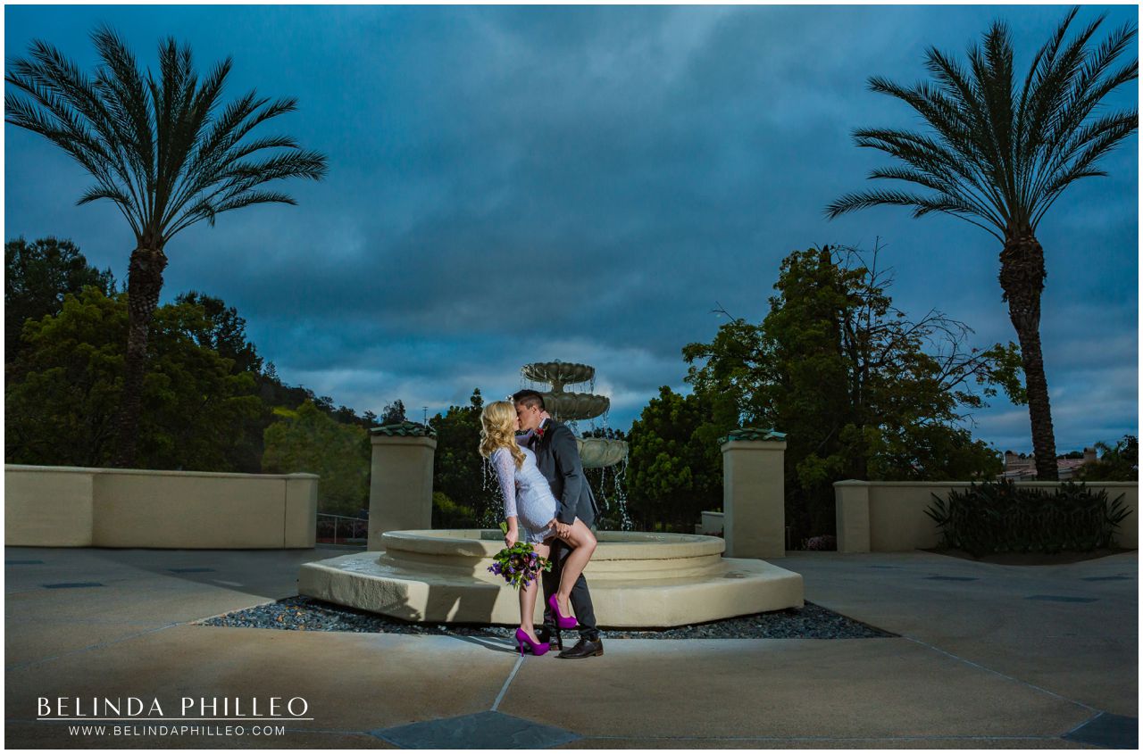 Dramatic wedding photography by Belinda Philleo at Marbella Country Club in San Juan Capistrano