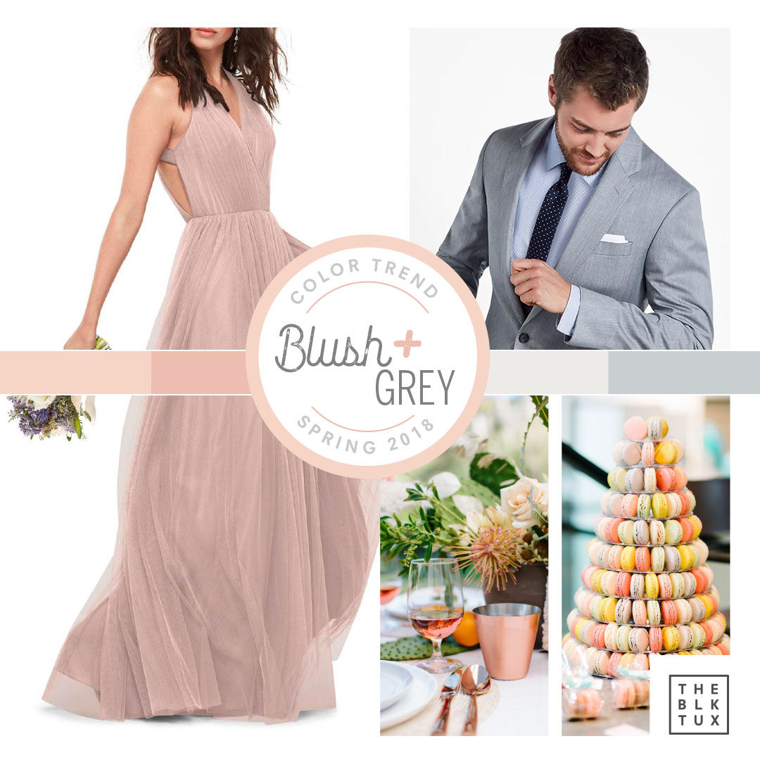 Blush and Grey Spring 2018 Wedding Inspiration