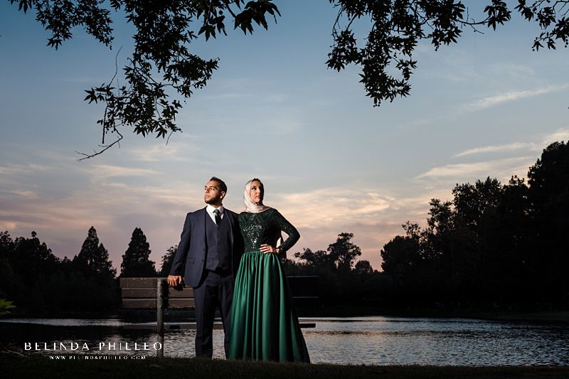 Dramatic sunset during Yorba Regional Engagement Pictures