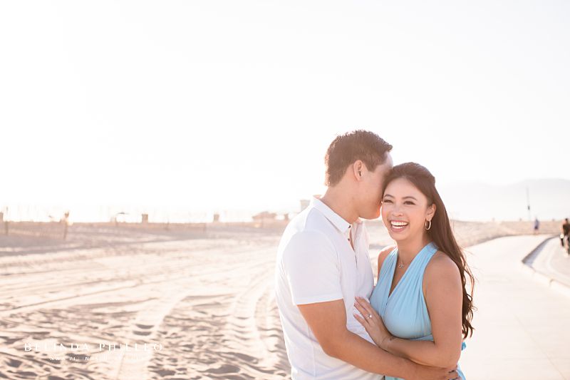Los Angeles engagement pictures in Santa Monica
