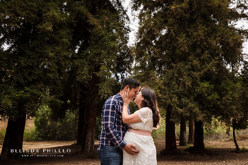 Maternity session at redwood grove in Brea, CA
