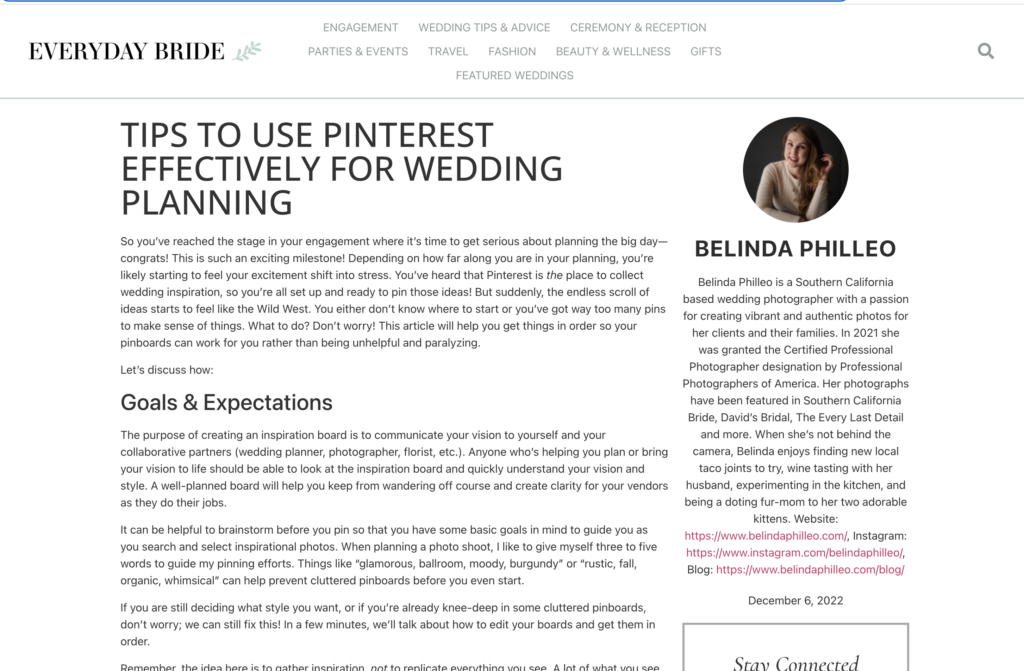 How to use Pinterest to plan your wedding. Featured on Everyday Bride