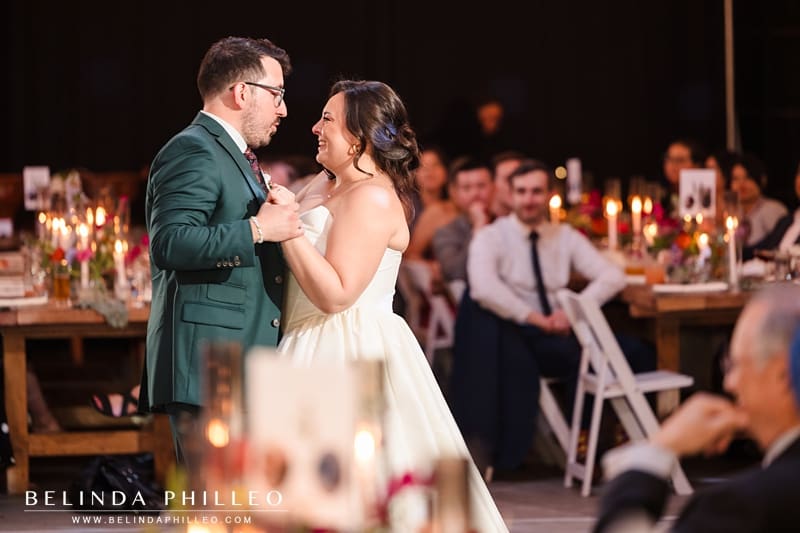 Newlyweds dance at Seventh Place wedding reception
